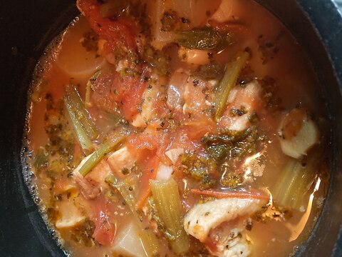 豚肉と蕪のトマトスープ